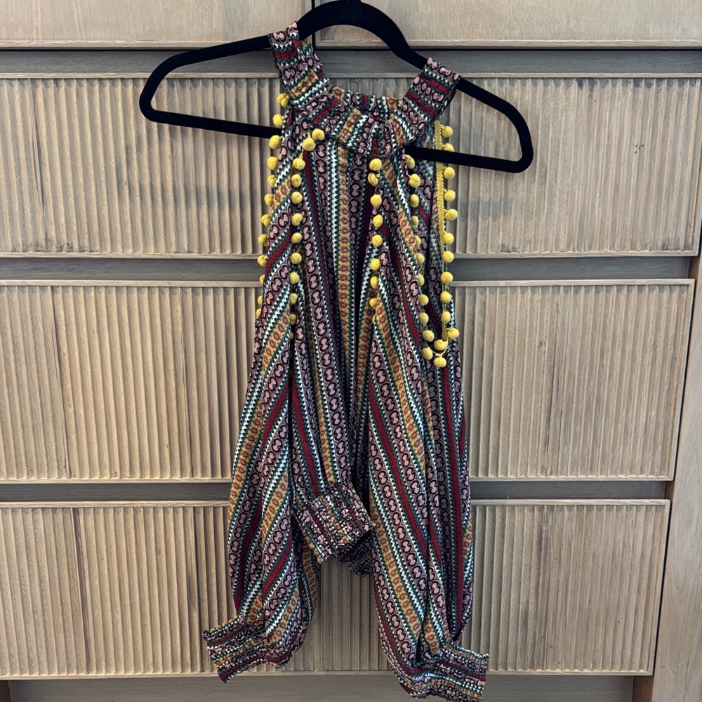 Ina Multicolored Patterned Garment with Yellow Details